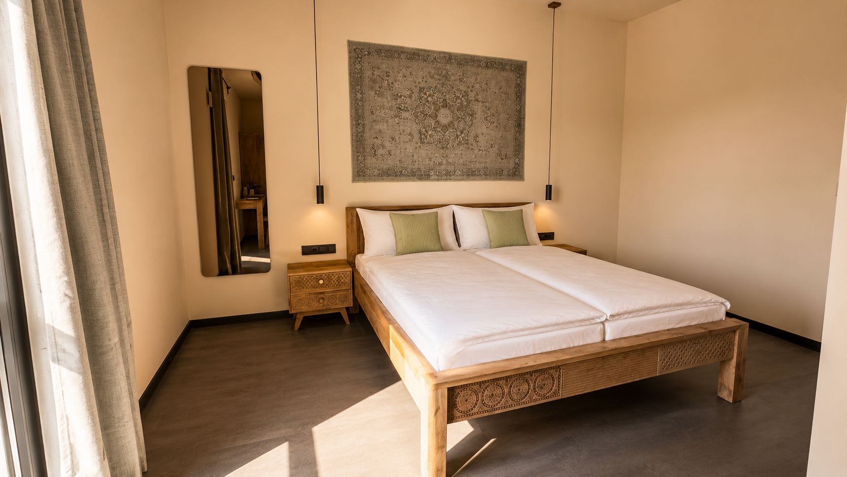Barrierefreies Doppelbettzimmer
